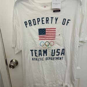 American Eagle Outfitters White Team USA Tee